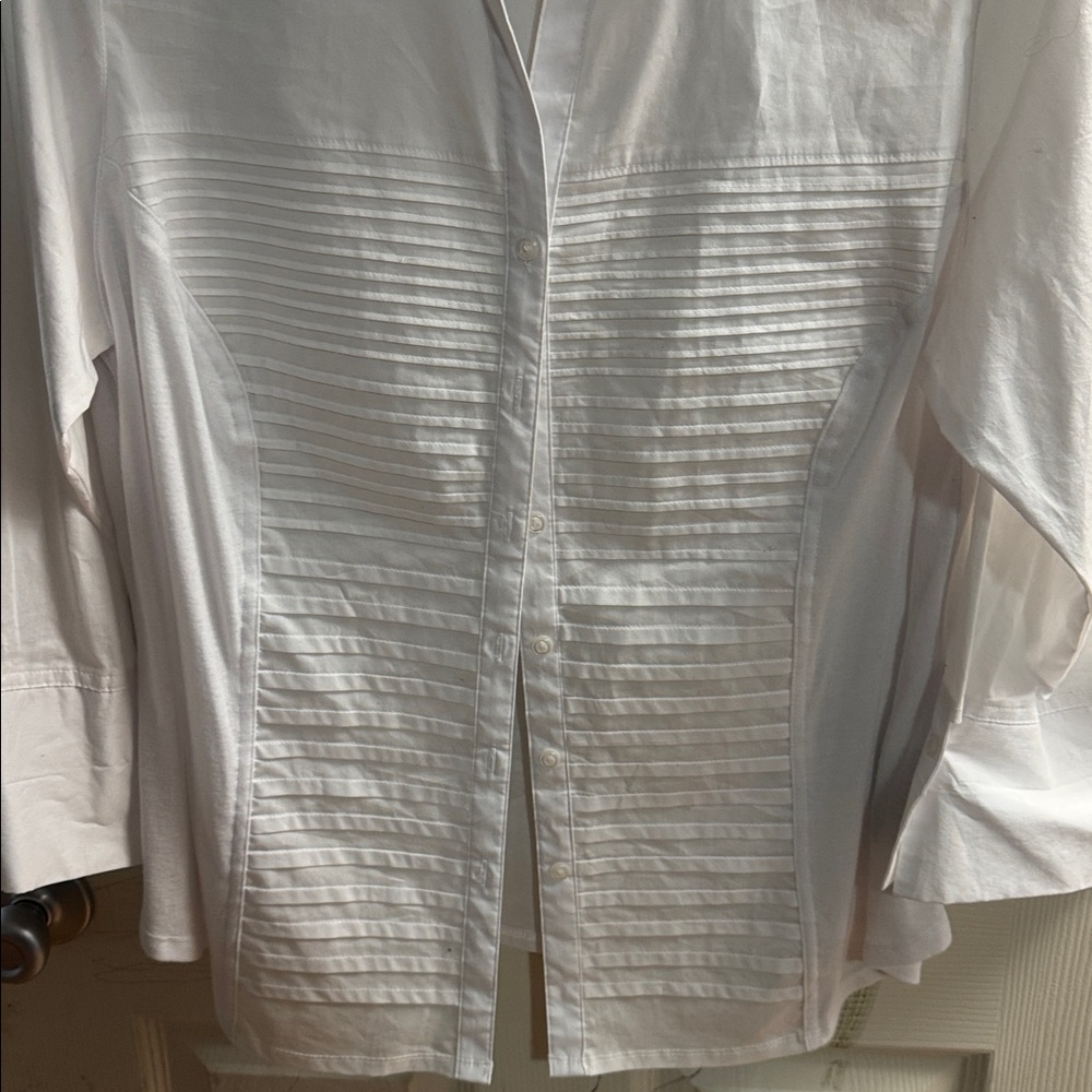 Zac & Rachel Classic White Blouse - Picture 3 of 8
